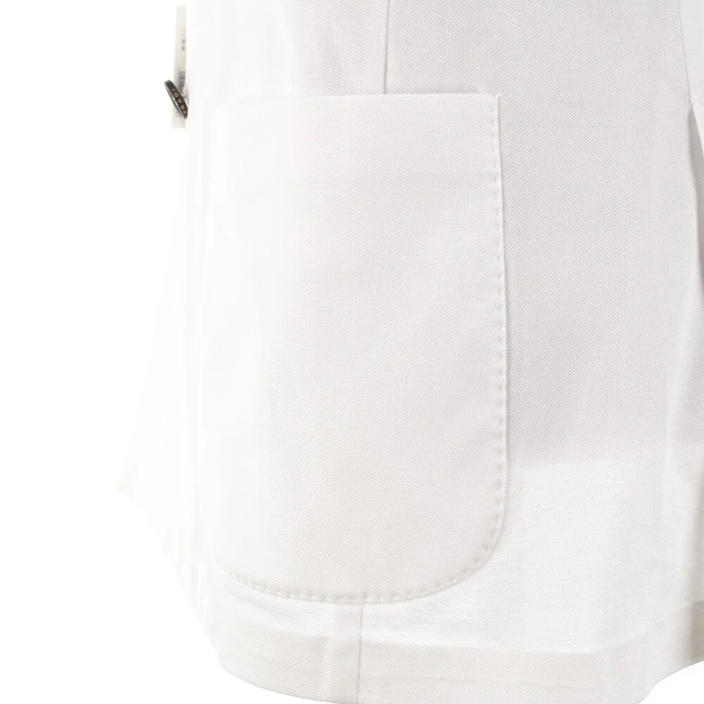 Fradi NWT Cotton Double Breasted Sport Coat Size 52R (42R US) In Solid White